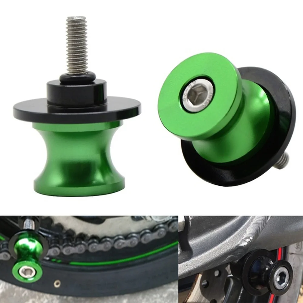 2 шт. 10 мм аксессуары для мотоциклов KAWASAKI NINJA 250R 300 400R 650R CNC алюминиевая подставка