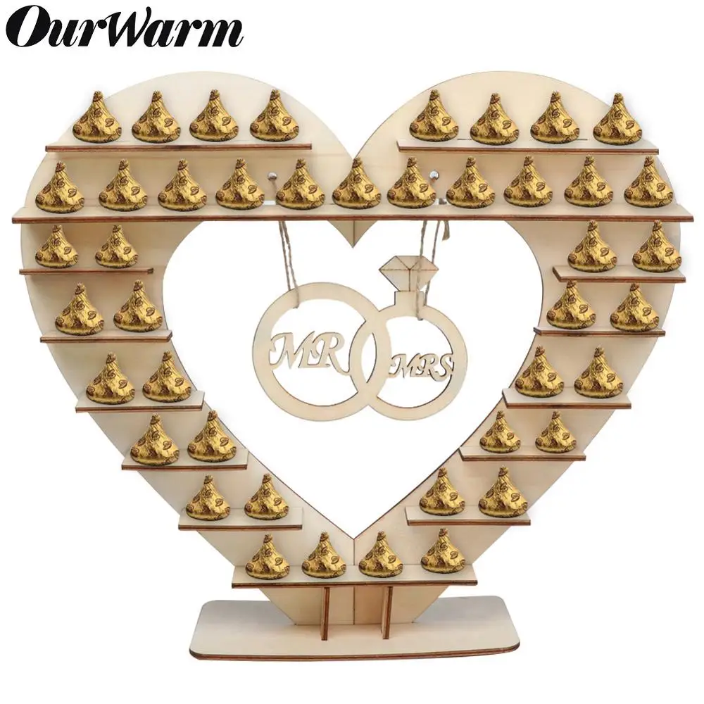 OurWarm Свадебная подставка для шоколада Mr & Mrs Chocolate Heart Tree витрина Центровая