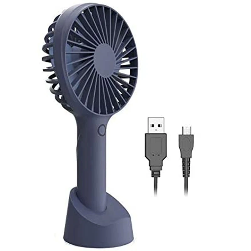 

Mini Handheld Fan Portable, Hand Held Personal Fan Rechargeable Battery Operated Powered Cooling Desktop Electric Fan