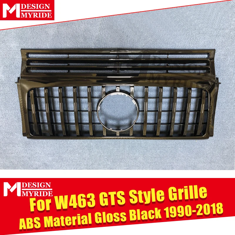 W463 решетка GT Grills подходит для MercedesMB G Class Sports G500 G550 1:1 замена Передняя решетка без знака ABS черный 1990