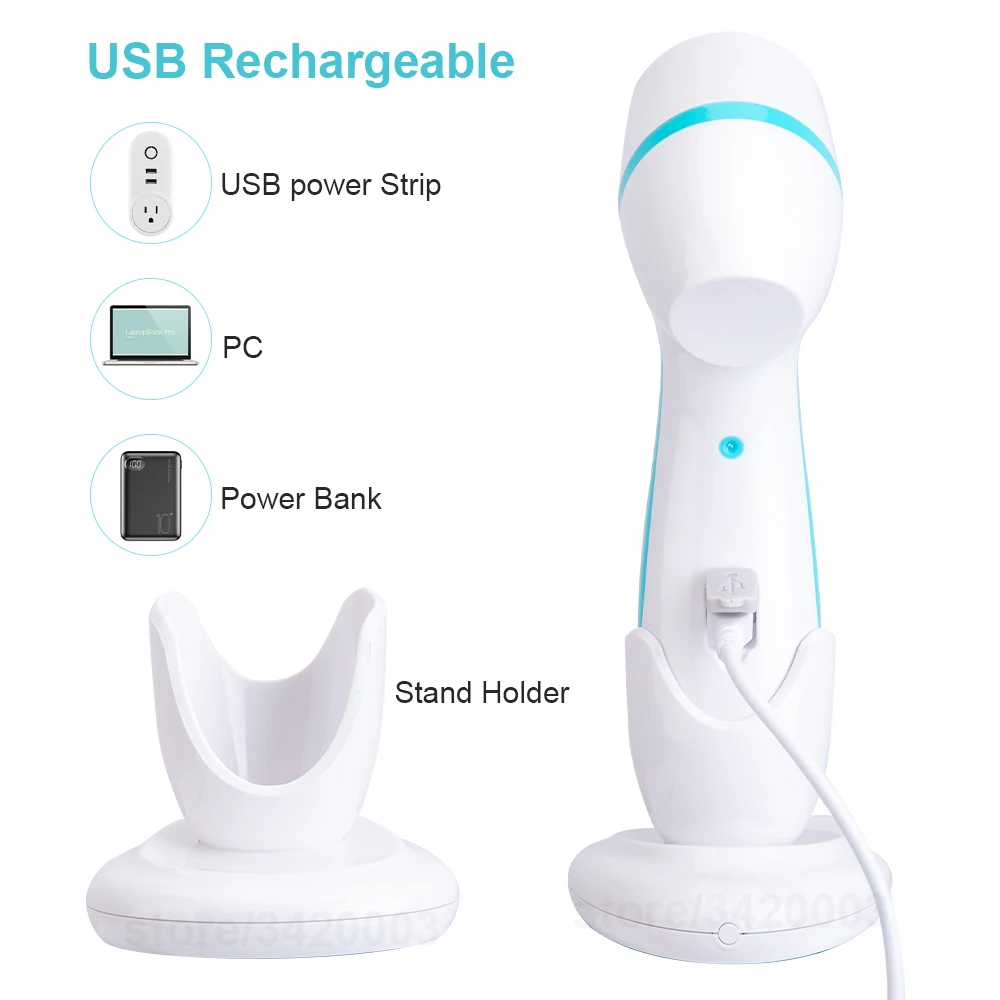 

3in1 Electric Face Cleanser Silicone Soft Brush USB Rechargeable Facial Wash Massager Brushes Replacement Beauty Machine