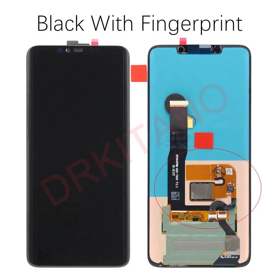 Для huawei mate 20 Pro mate 20 Pro ЖК-дисплей сенсорный экран дигитайзер с рамкой+ датчик отпечатков пальцев для huawei mate 20 Pro lcd