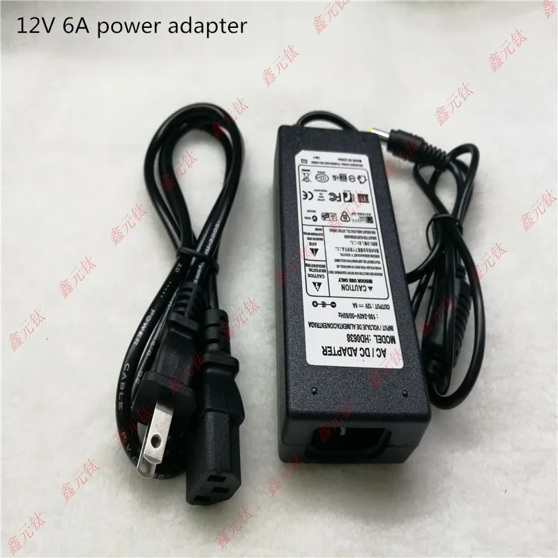 12V 6A светодиодный адаптер питания 72w ac100v/240 v To dc12v трансформаторы для освещения Светодиодный драйвер вольт
