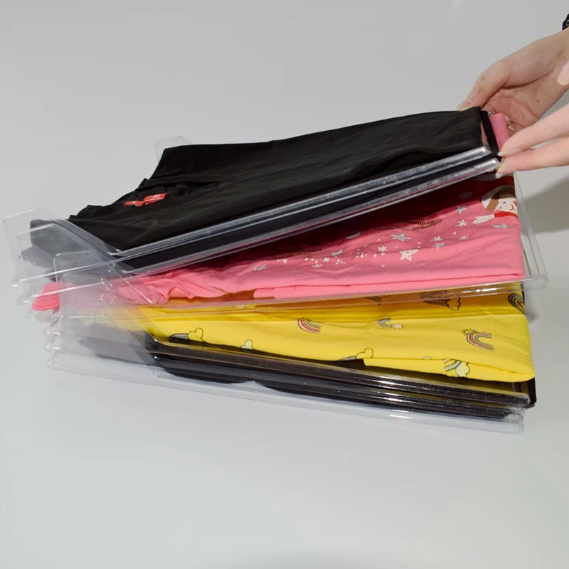 10 шт. футболка Одежды Органайзер шкаф для хранения одежды организации системы