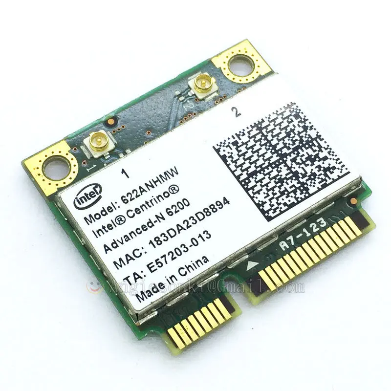 Двухдиапазонный 2,4/Wi-Fi 5 ГГц 622ANHMW ADVANCED-N 6200 6200ANH Mini PCI-E 802.11a/b/g/n беспроводной Wi-Fi кард-2GGYM для Dell Toshiba Acer