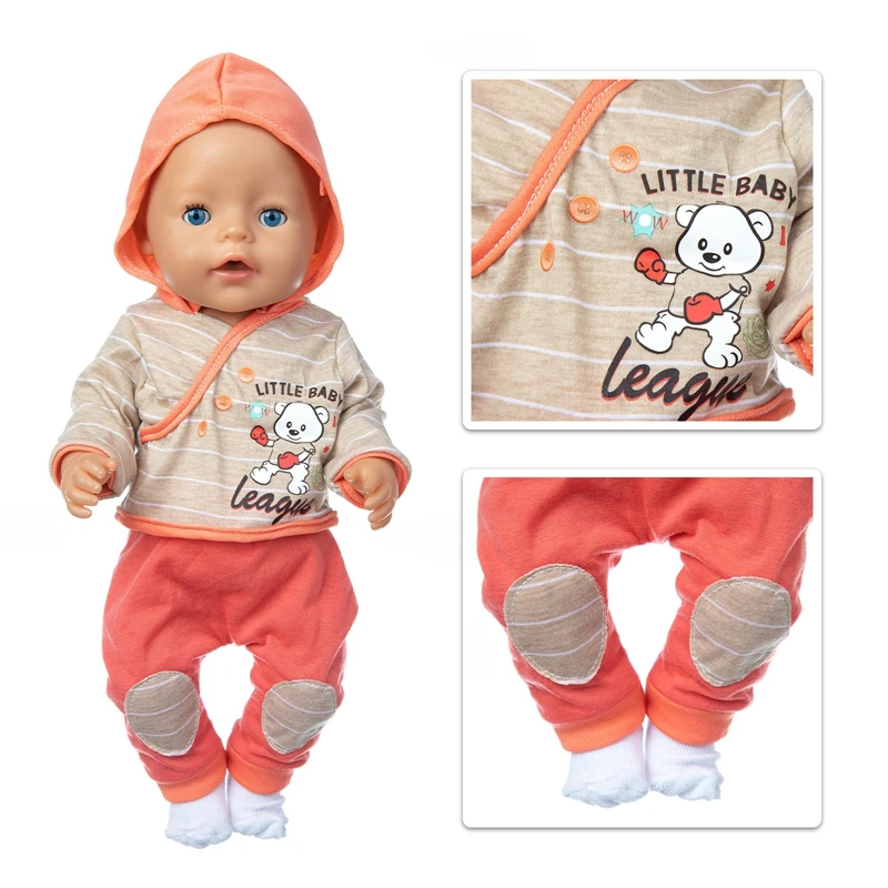 

Yellow Little White Rabbit One-Piece Clothes Wear Fit 17 inch 43cm Doll Clothes Born Baby Suit For Baby Birthday Festival Gift