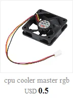 Кулер для процессора master rgb Вентилятор охлаждения 120 мм 120x120x25 мм 12 В DC бесщеточный PC чехол для компьютера Вентилятор охлаждения радиаторы 1200PRM с кабелем