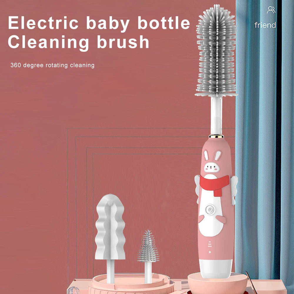 

Smart 360 Degrees Multi-Functional Cleaning Brush Electric Water Cup Bottle Cleaner 360 Degrees Sponge Head Multifunction