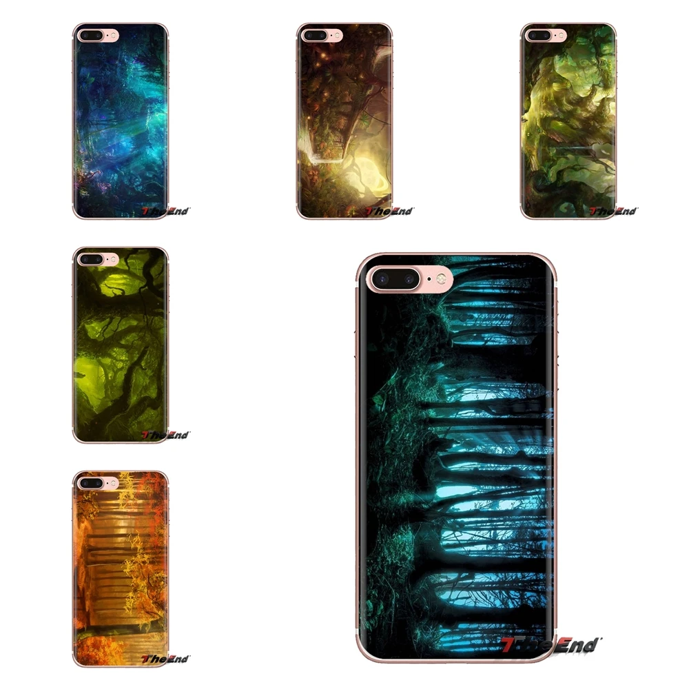 Silicone Phone Cover Bag Fantasy Forest HD Wallpaper For Huawei Honor 5A LYO-L21 Y6 II Compact Y5 2 Y5II Mate 10 Lite Nova 2i 9i |