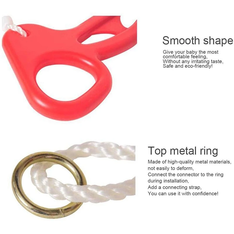 

Kids Swing Ring Trapeze, Kids Climbing Frames And Swings Children Trapeze Bar with Gym Rings for Outdoor Playground