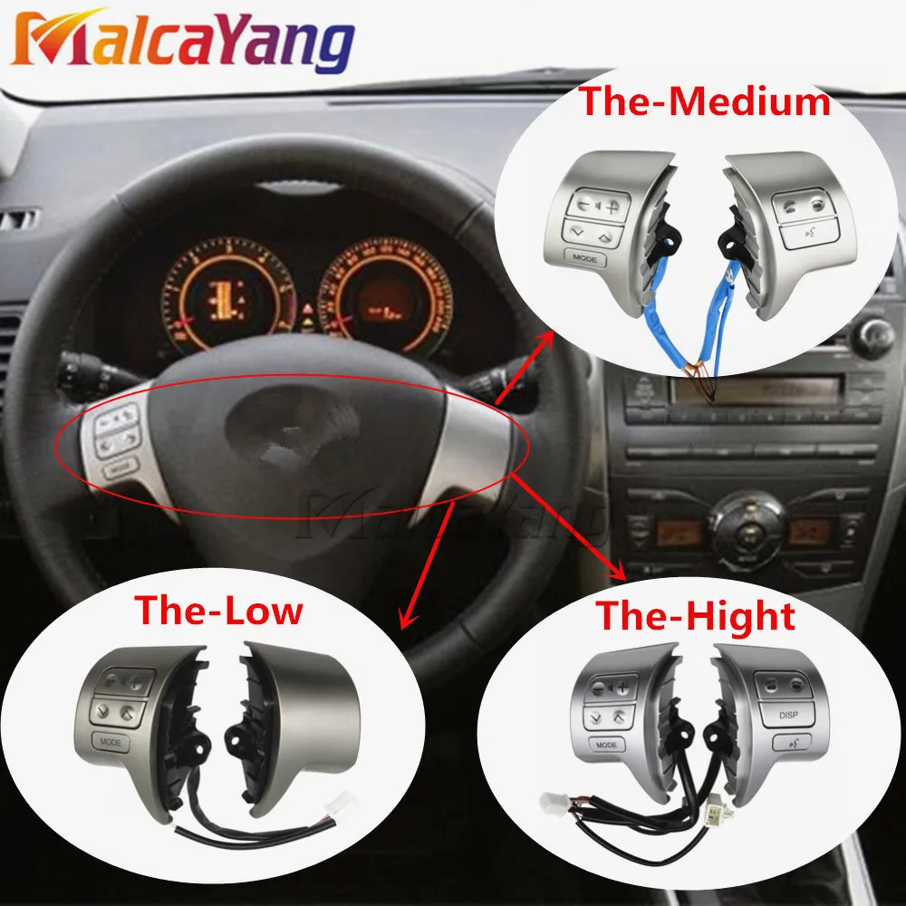Bluetooth рулевое колесо аудио переключатель управления для Toyota Corolla ZRE15 2007 2008 2009 2010
