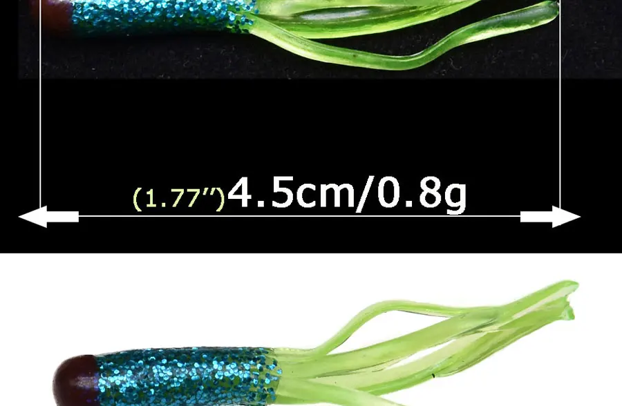 JYJ 10 шт. 4,5 см мягкие искусственные Червячные приманки, кальмарная трубка pesca isca Рыбная приманка вобблер для ловли карпа