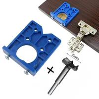35mm Door Cabinets Hole Locator Template Accurate Woodworking Hinge Drilling Guide w/ Hinge drill DIY Tool