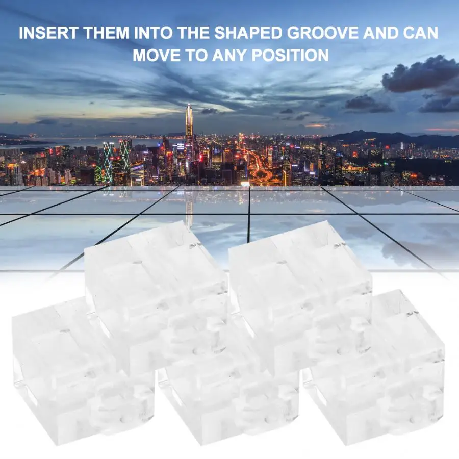 30 шт. алюминиевый профиль разделительный блок нейлоновый стеклянный соединитель