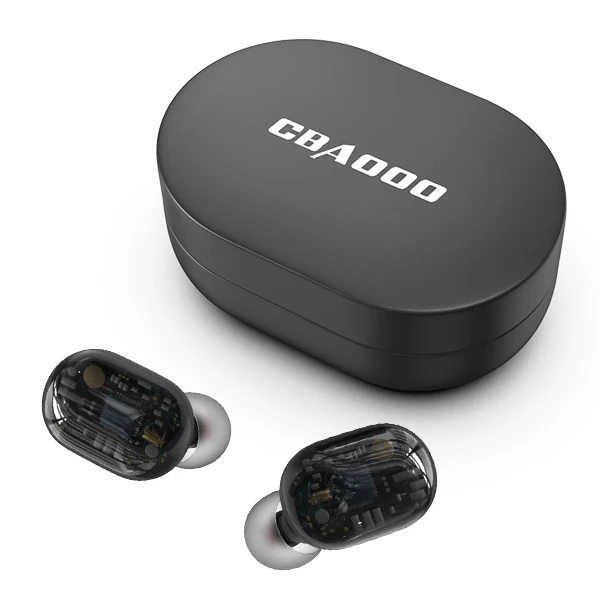 Черный TWS Bluetooth наушники беспроводные Bluetooth наушники водонепроницаемые шумоподавление гарнитуры с микрофоном светодиодный дисплей - Цвет: Черный