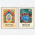 Мексиканская выставка искусства и жизни постер печать на холсте мексиканский журнал 1938 Обложка художественная живопись Настенная картина гостиная домашний декор