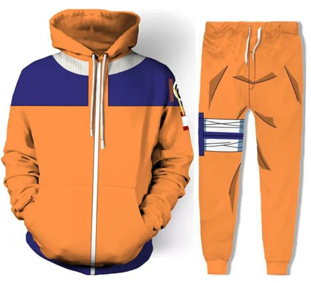 Японский ниндзя Узумаки Хатаке Какаши пальто 3D печать на молнии куртка Костюмы