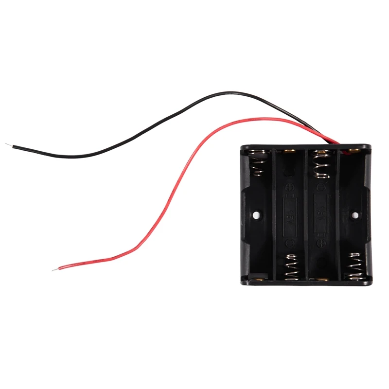 Черный 4x1 5 V AAA Батарея батареи держатель Чехол w проволочные выводы|Цифровые