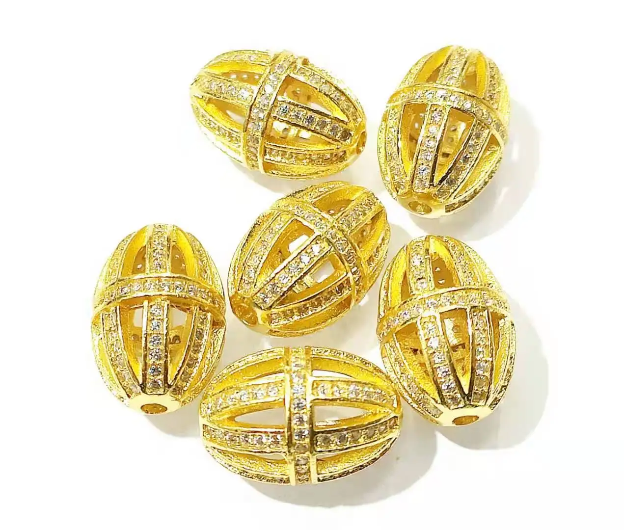 

10PCS CZ Bead Spacers for Women DIY Jewelry Accessories CZ023