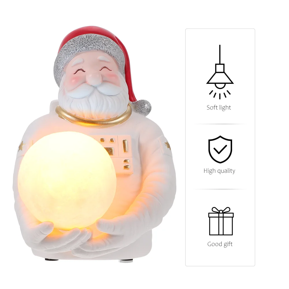 

1Pc Natural Resin Christmas Night Light Practical Portable Home Adornment