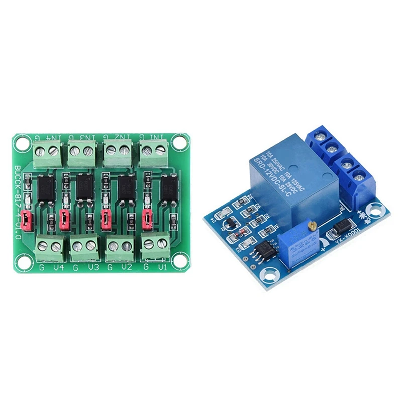 

YX-X0001 DC 12V Battery Undervoltage Management Module with 817 Optocoupler 4 Channel Voltage Isolation Board