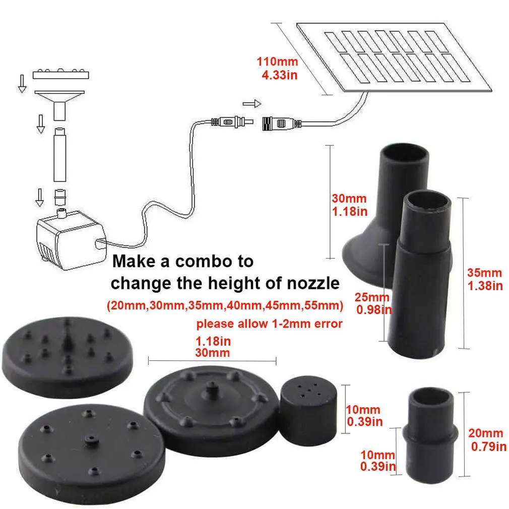 Профессиональный уличный солнечный насос для воды панель набор бассейн сад пруд