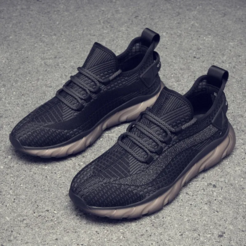 

Новинка лета 2021, Мужская модная универсальная спортивная сетчатая обувь, дышащая удобная повседневная обувь для бега