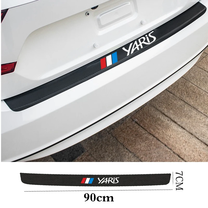 Для Toyota Yaris 2001 2006 2007 2008 2017 2018 углеродное волокно Автомобильный задний бампер