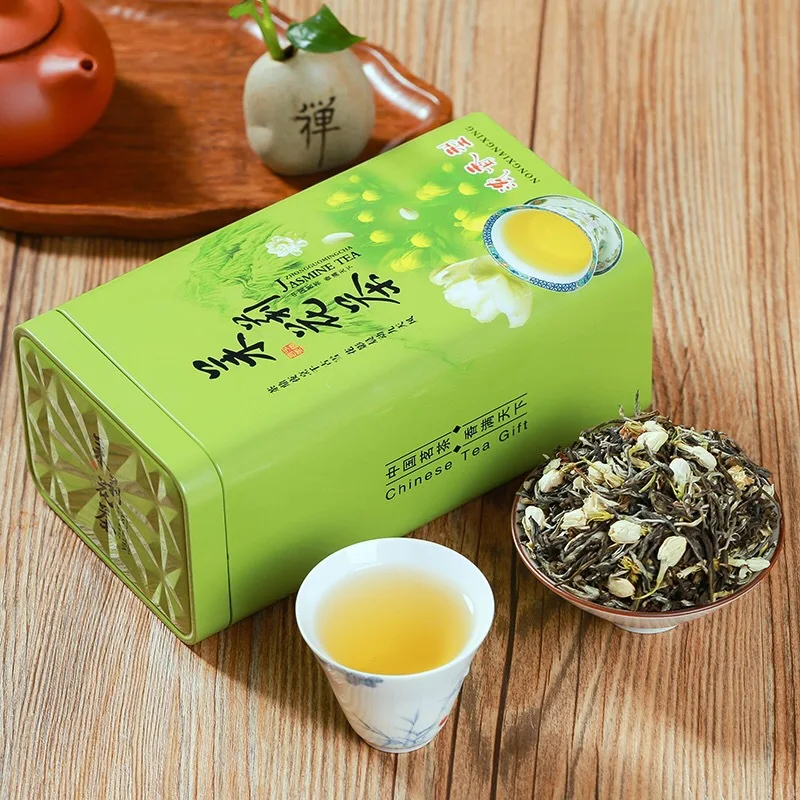 2021 Jasmine Tea Green Chinese Natural Flower for Weight Loss Health Care Gift Pack | Дом и сад