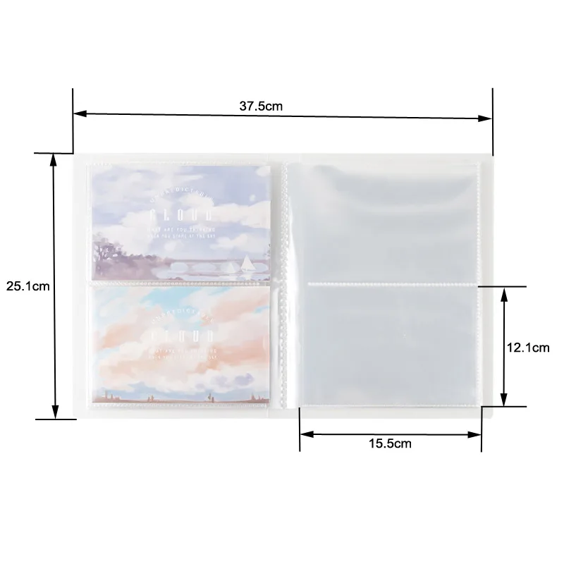 Фотоальбом с матовой прозрачной обложкой 80 карманов для 4d-6-дюймовых 3R 5-дюймовых
