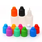 50 шт Мягкие PE бутылки для жидкости 15 мл пластиковые бутылки с защитой от детей для E жидкости пустой флакон-капельница