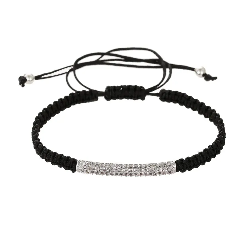 Новинка длинные плетеные браслеты ручной работы с микро-закрепкой из