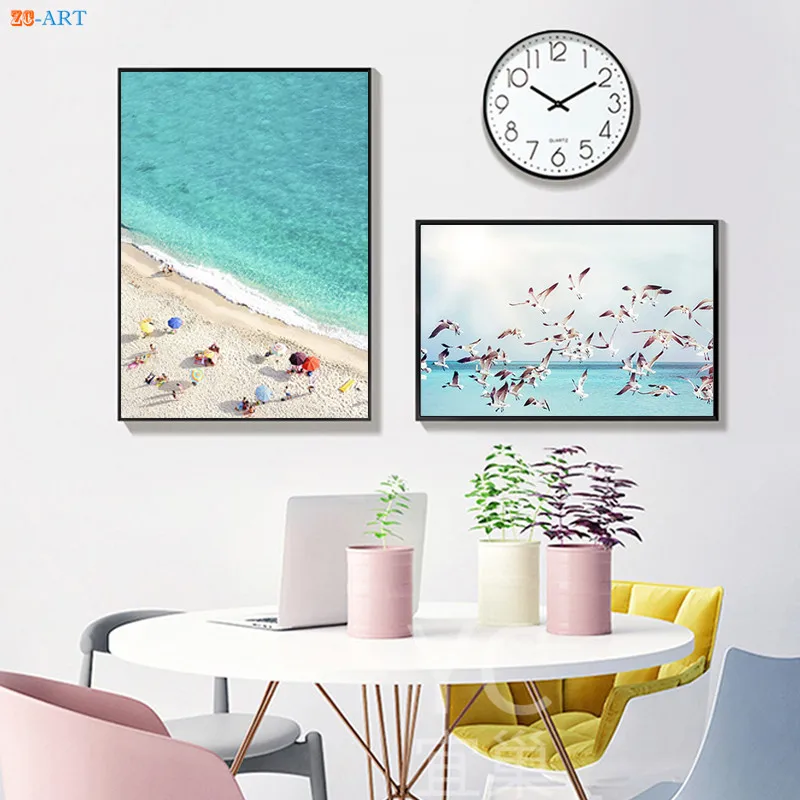 Настенная Картина на холсте с изображением океана пляжа Морского Пейзажа