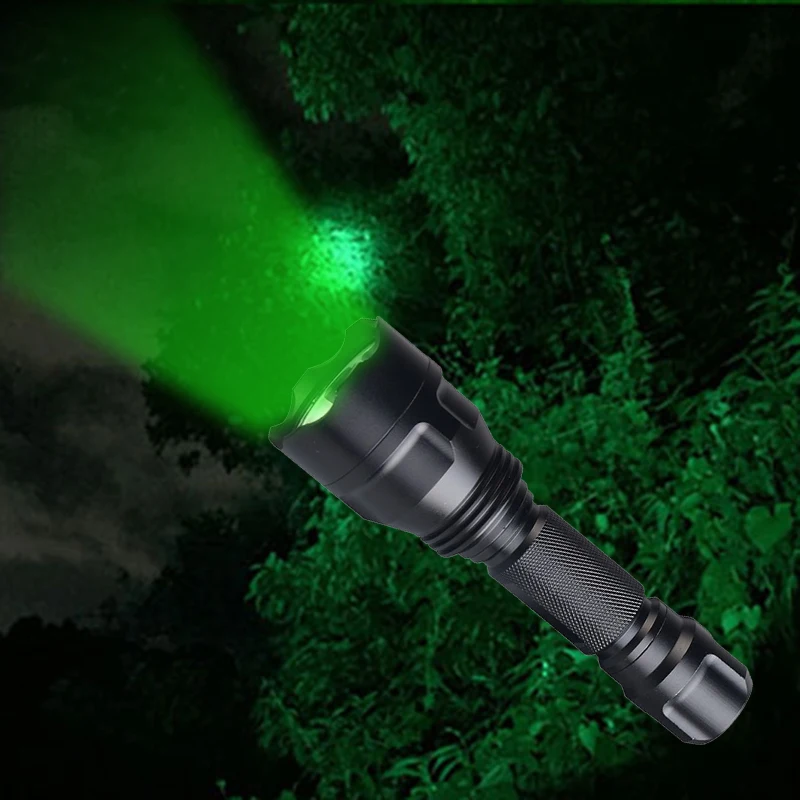 Высокое качество зеленая вспышка светильник Ночное видение охотничий фонарь 3 Вт