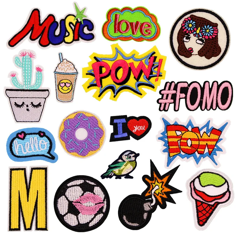 17 шт. вышитые наклейки с музыкальным рисунком|Заплатки| |