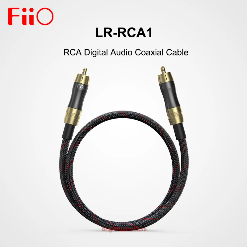 Fiio LR RCA1 RCA цифровой коаксиальный аудиокабель 50 см позолоченный Matal штекер для BTA30 K5