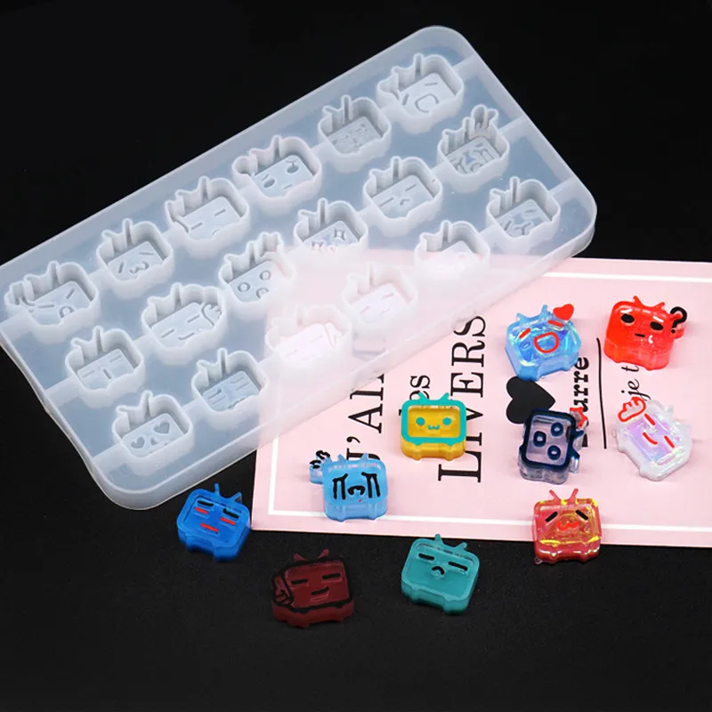 18 шт. силиконовая форма для подвесок из смолы|Глиняные формы| |