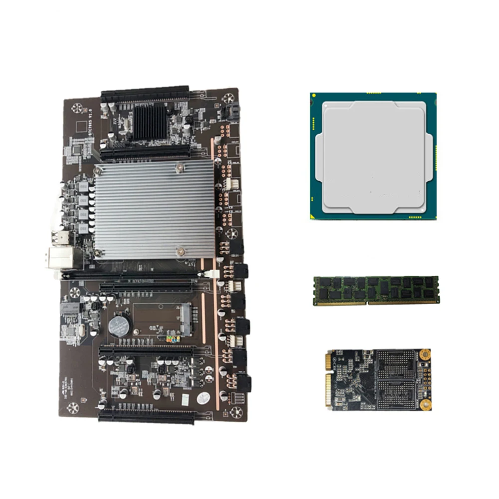 Набор материнской платы X79 BTC для майнинга 5x PCI Express 3 0 8X графическая карта DDR3 2620 Pin