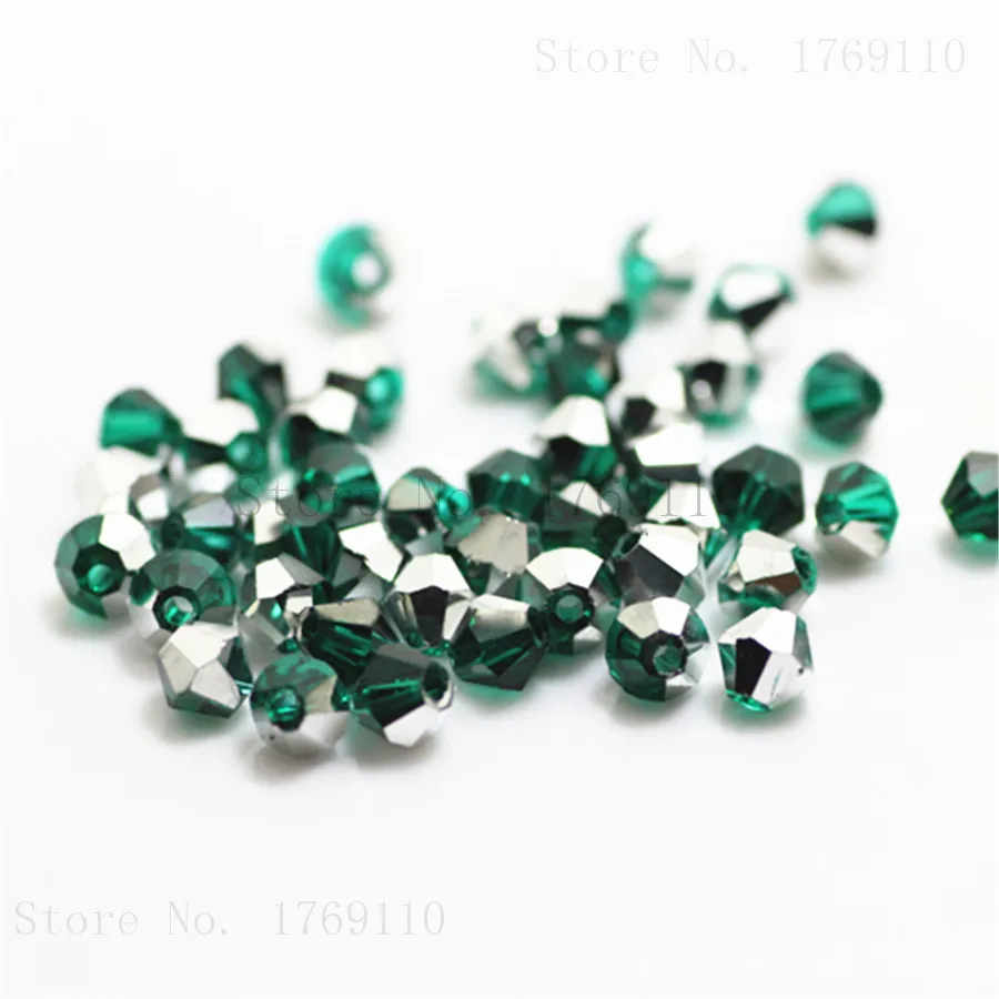 Стеклянные шарики Isywaka круглые бусины из австрийских кристаллов 100 шт. 4 мм для