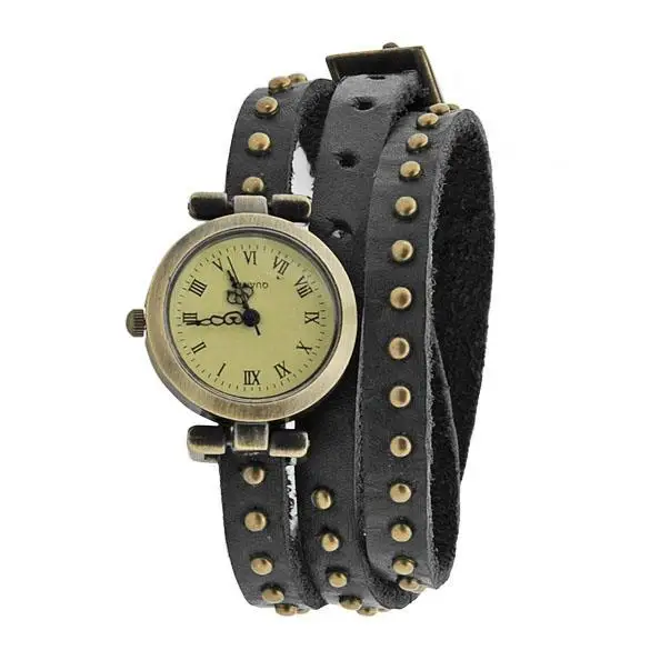 Новые женские кварцевые часы в винтажном стиле классический элегантный кожаный