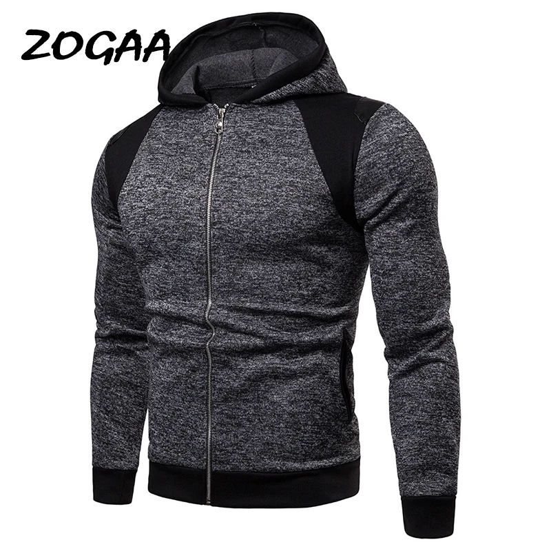 

Мужские толстовки с капюшоном ZOGAA, Осень-зима, новый мужской креативный Повседневный модный кардиган с капюшоном размера плюс, хит продаж