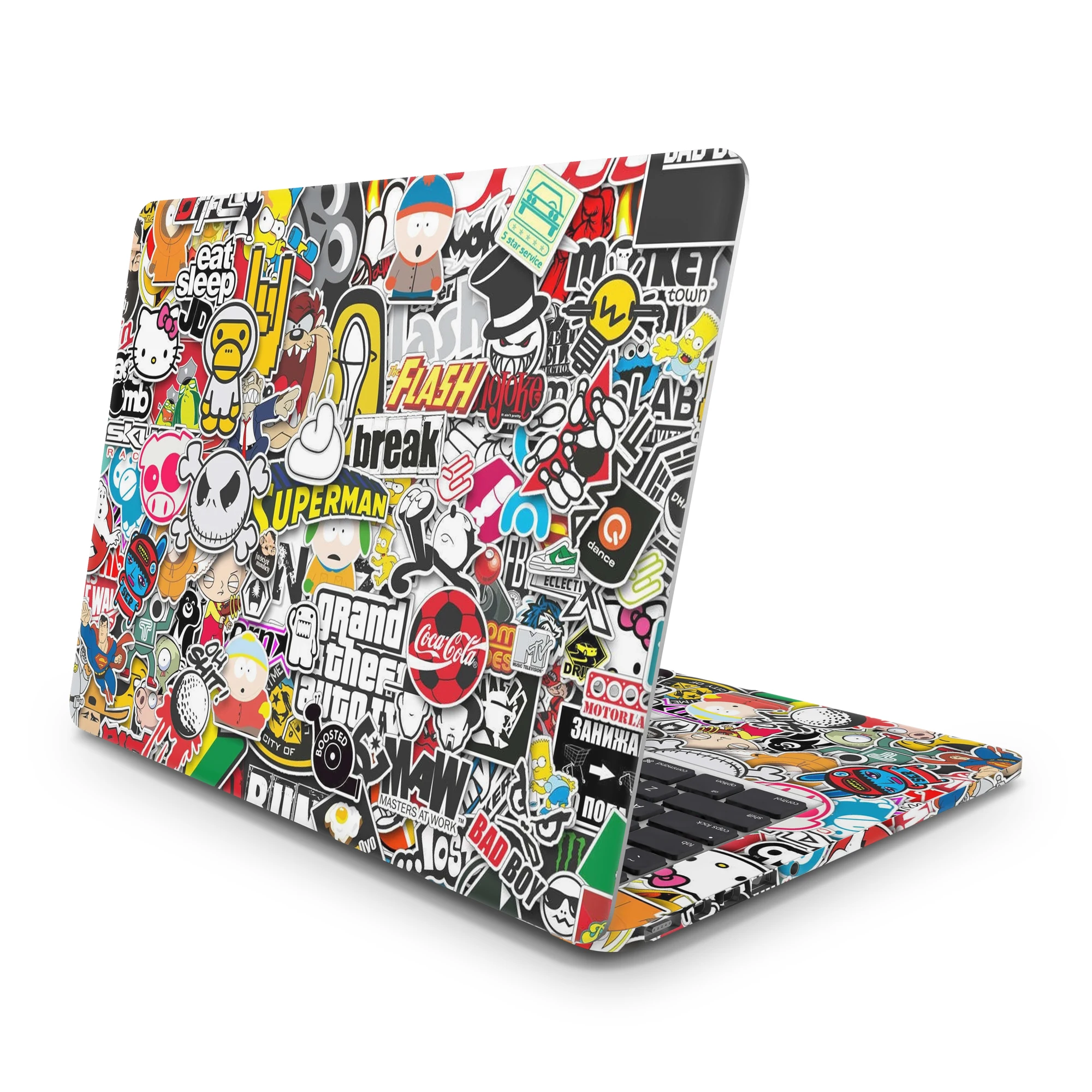 

Sticker Master Stickerbomb Sticker Bomb Universal Sticker Laptop Vinyl Sticker Skin Cover For 10 12 13 14 15.4 15.6 16 17 19