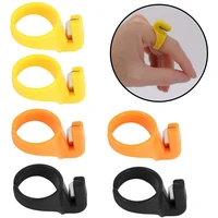 plastic sewing thread cutter ring finger knife cutting tools finger thimble with blades embroidery quilting yarn thread cutter