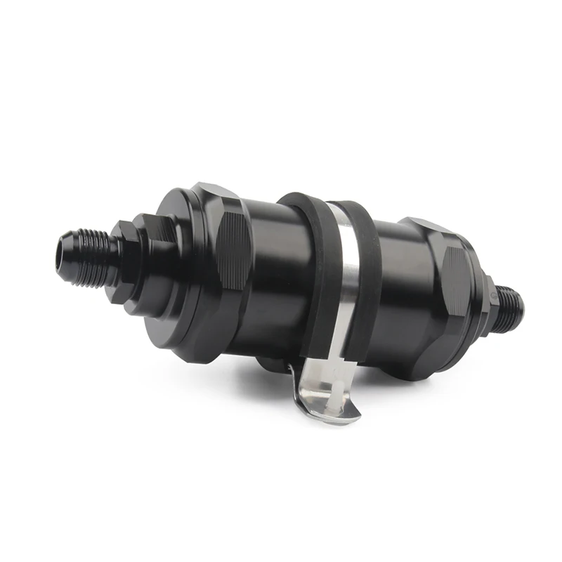 NEW BLACK AN6 / AN8 AN10 Inline Fuel Filter E85 Ethanol With 100 Micron Stainless steel element | Автомобили и мотоциклы