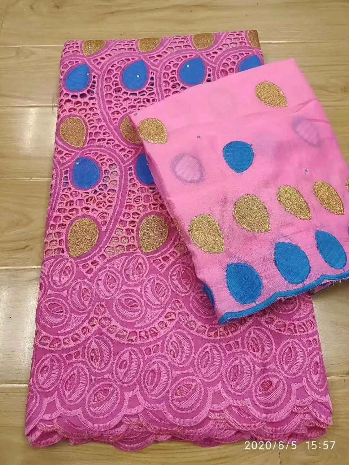 

African Net Lace Fabric 2020 High Quality French Dress Lace Fabric With Diamond Embroidery 100% Cotton Fabrics 5+2yards/Lot