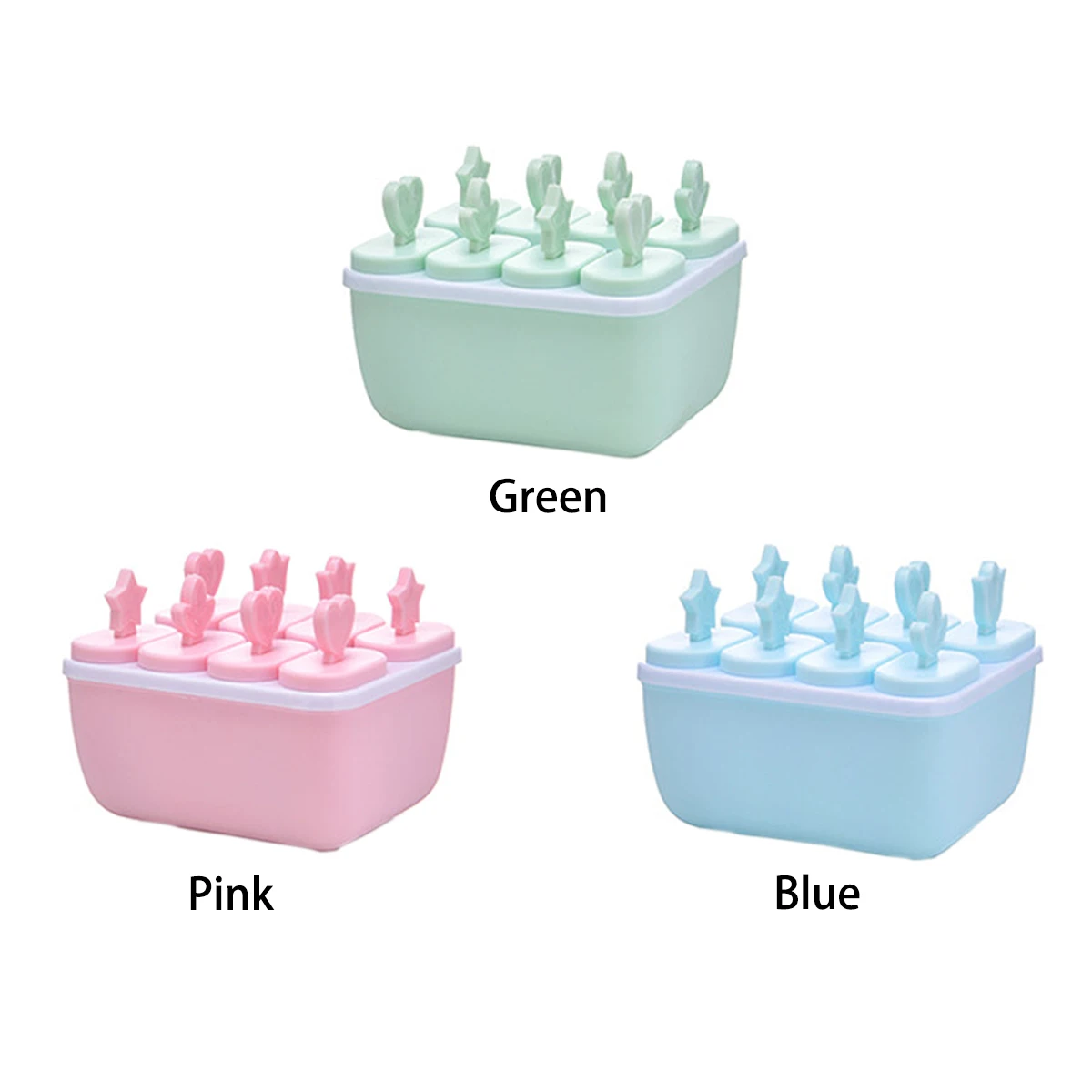 8 отверстий эскимо йогурт ледяной ящик плесень замороженное мороженое конфета на