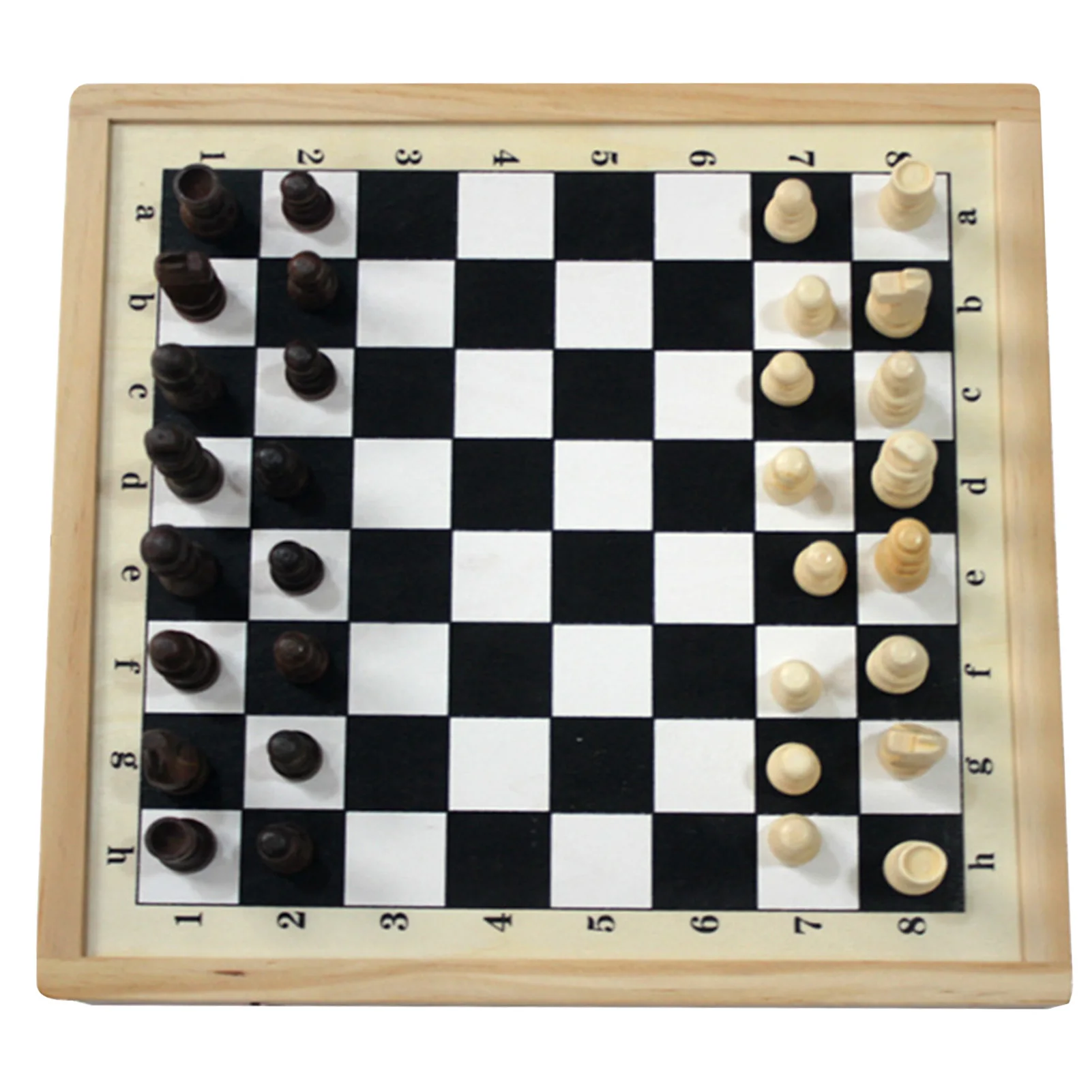 

2 In 1 Wooden Chess Games Fast Sling Puck Board Game Table Hockey Game Parent-child Interactive Toy
