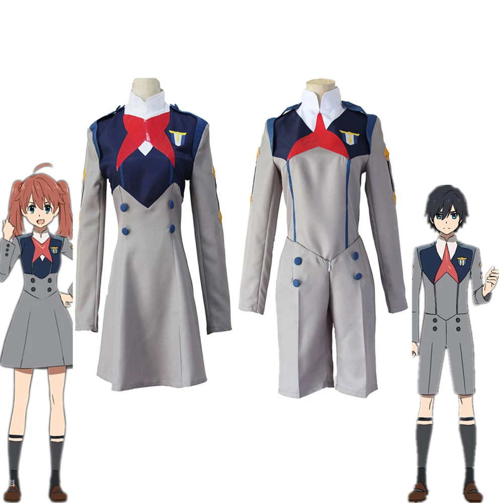 Аниме darling без franxx cos Хиро Ичиго ноль два Мику kokoro школьная форма карнавальный