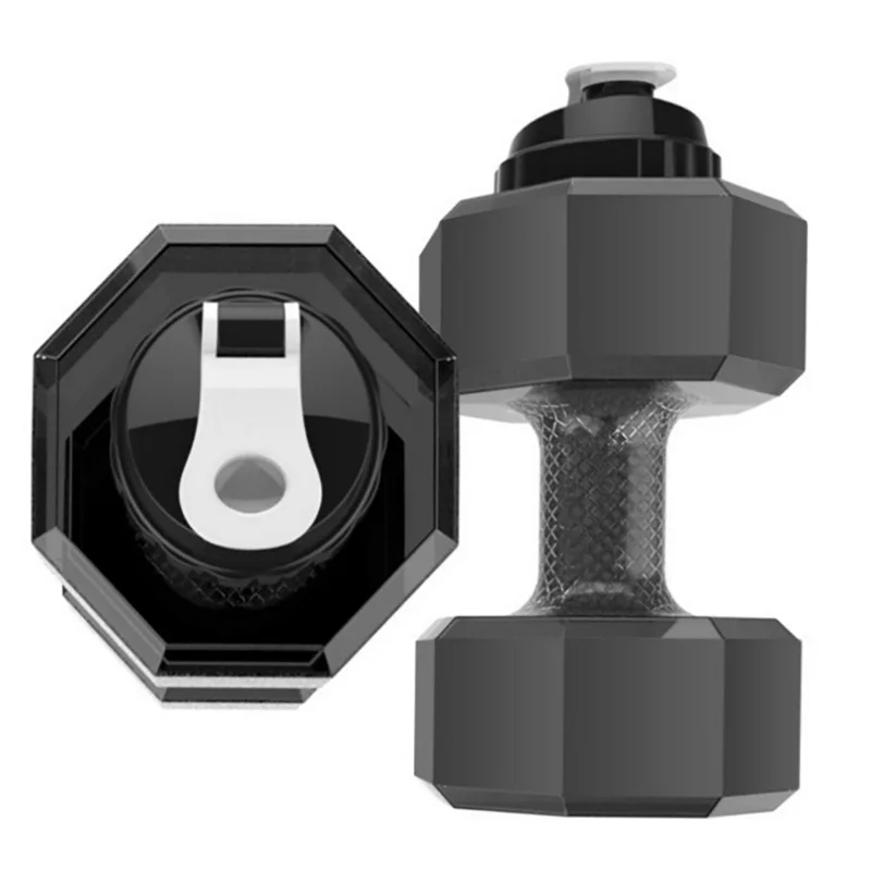 2 л Пластиковые гантели большой емкости Спортивная бутылка для воды спортзала