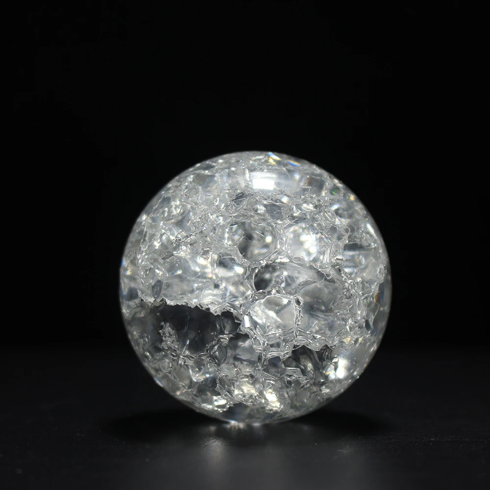 

Новый стиль 8 см, диаметр 3,15 дюйма, хрустальный шар с трещинами, украшение для офиса и стола в скандинавском стиле для дома